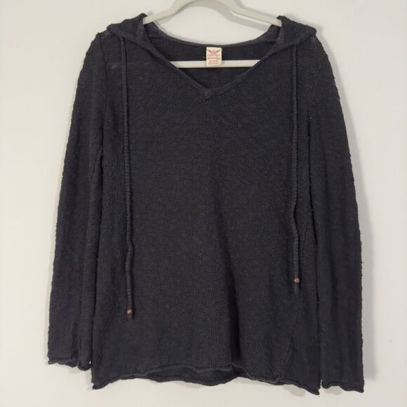 Faded Glory Cotton Knit Jacquard Hooded Pullover M - Picture 1 of 5